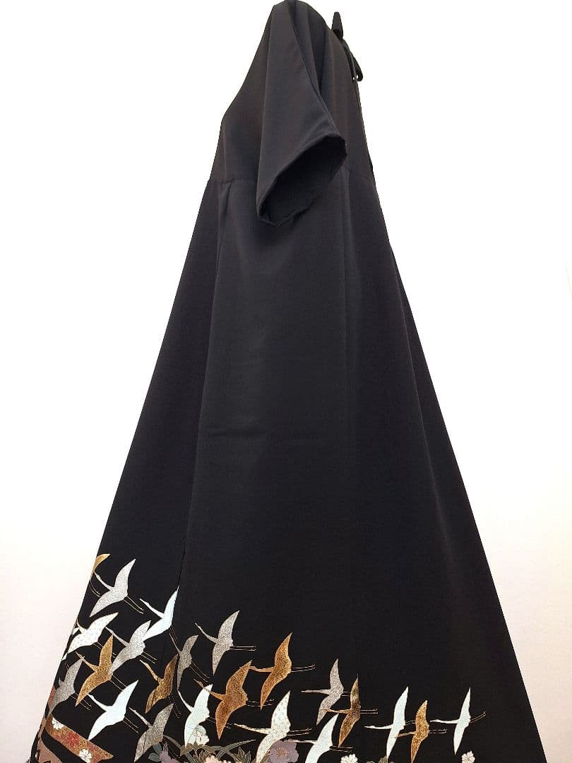 着物リメイクワンピース3687