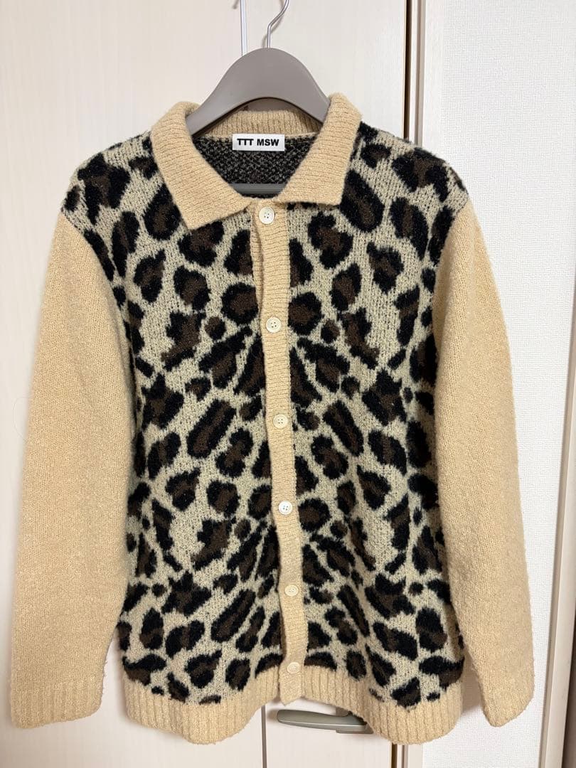 最安値 TTT_MSW 21AW leopard cardigan ヒョウ柄