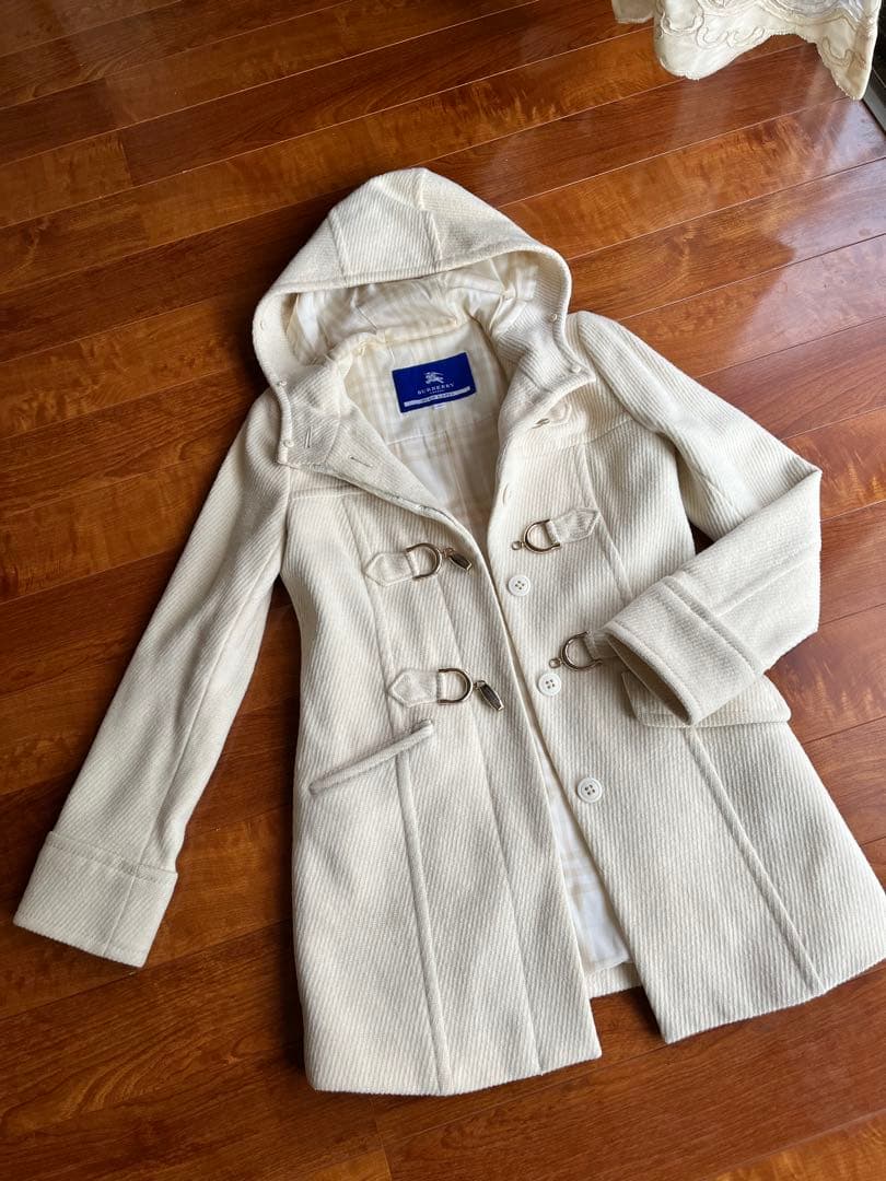 BURBERRY フード付きダッフルコート ３８サイズ