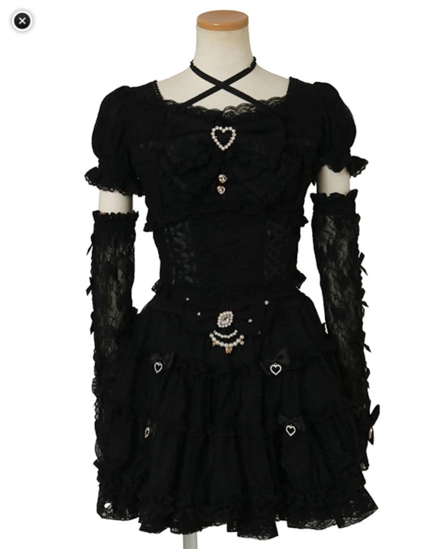 『LIZLISA』アームウォーマー付ビスチェトップス