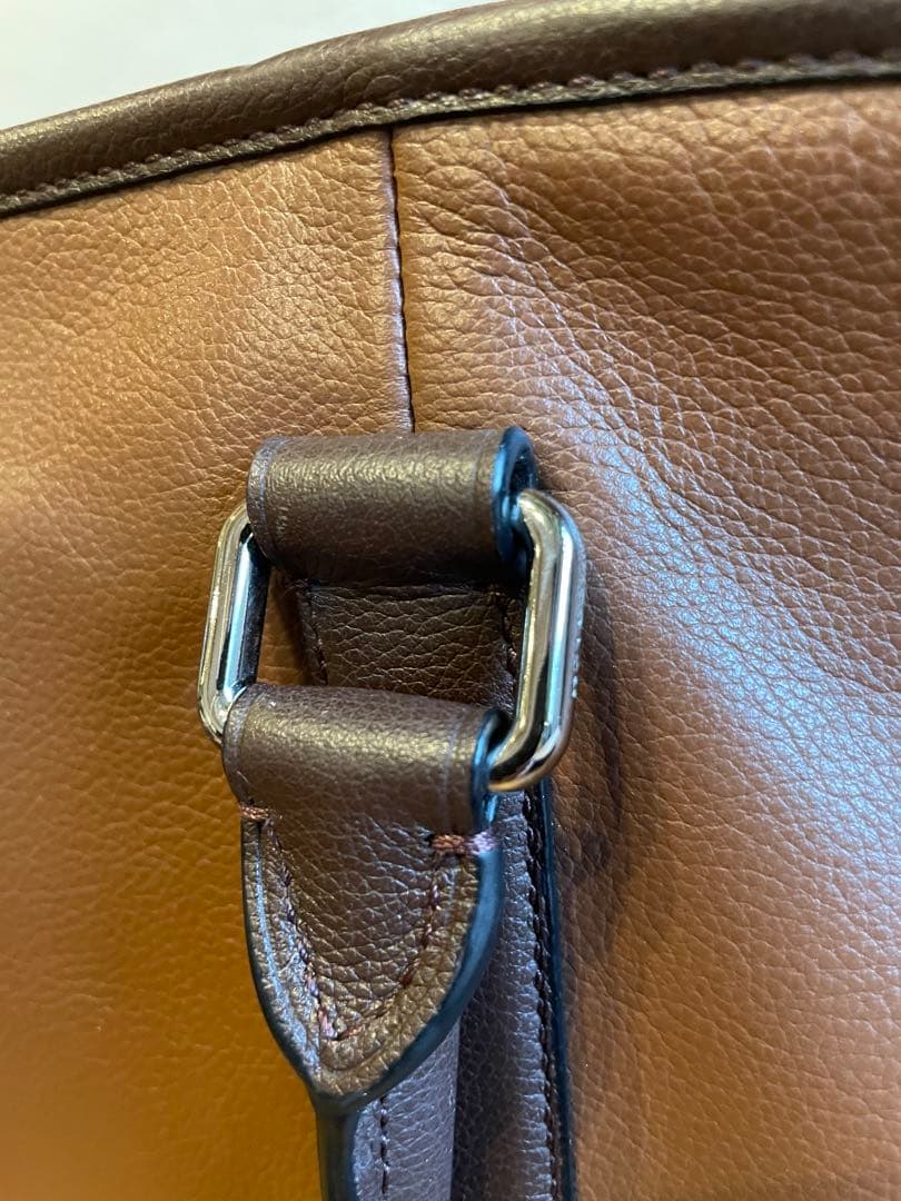 Coach コーチ ブラウンレザー トートバッグ