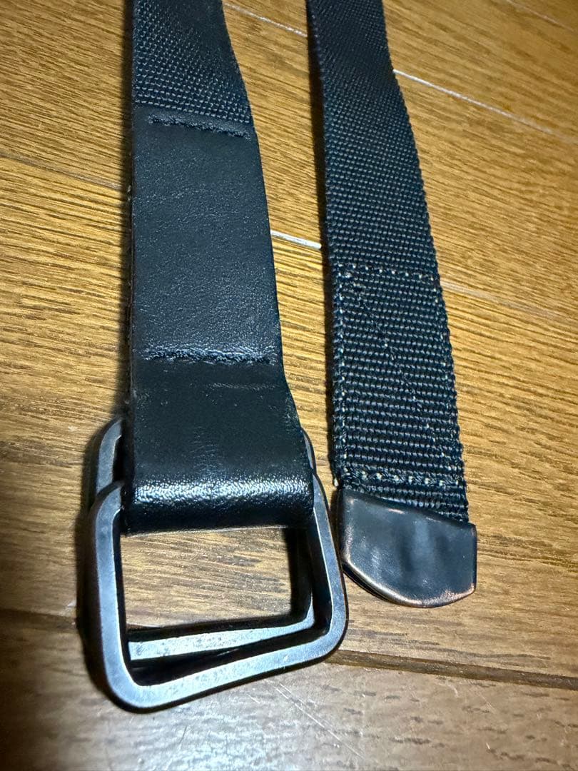 Nハリウッド × ポーター ベルト ブラック ダブルリング