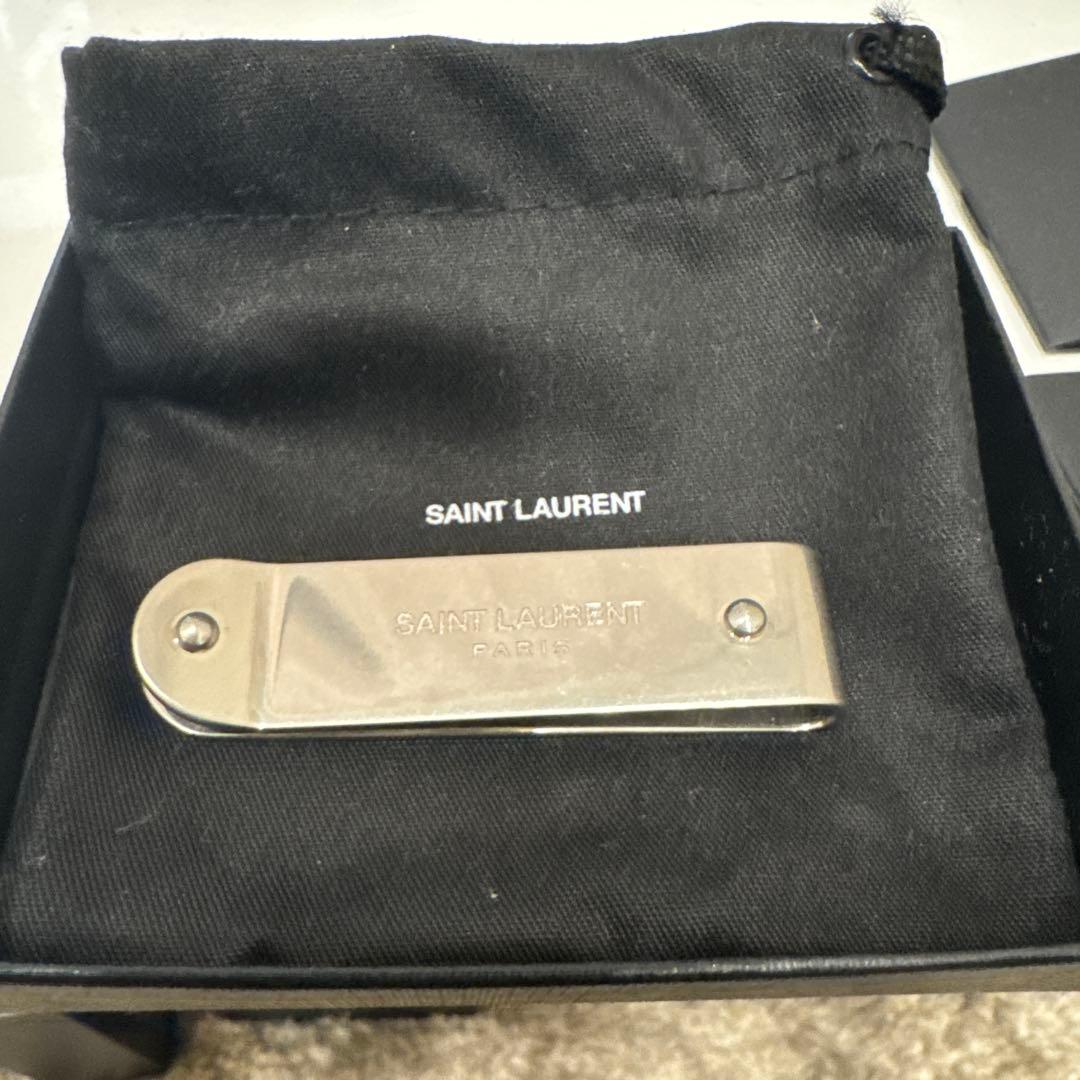 SAINT LAURENT マネークリップ 専用ポーチ付き