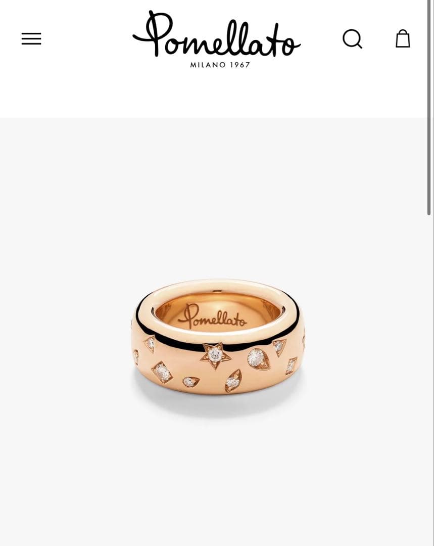 ポメラート イコニカリング K18 ローズゴールド 10号 定価847000円