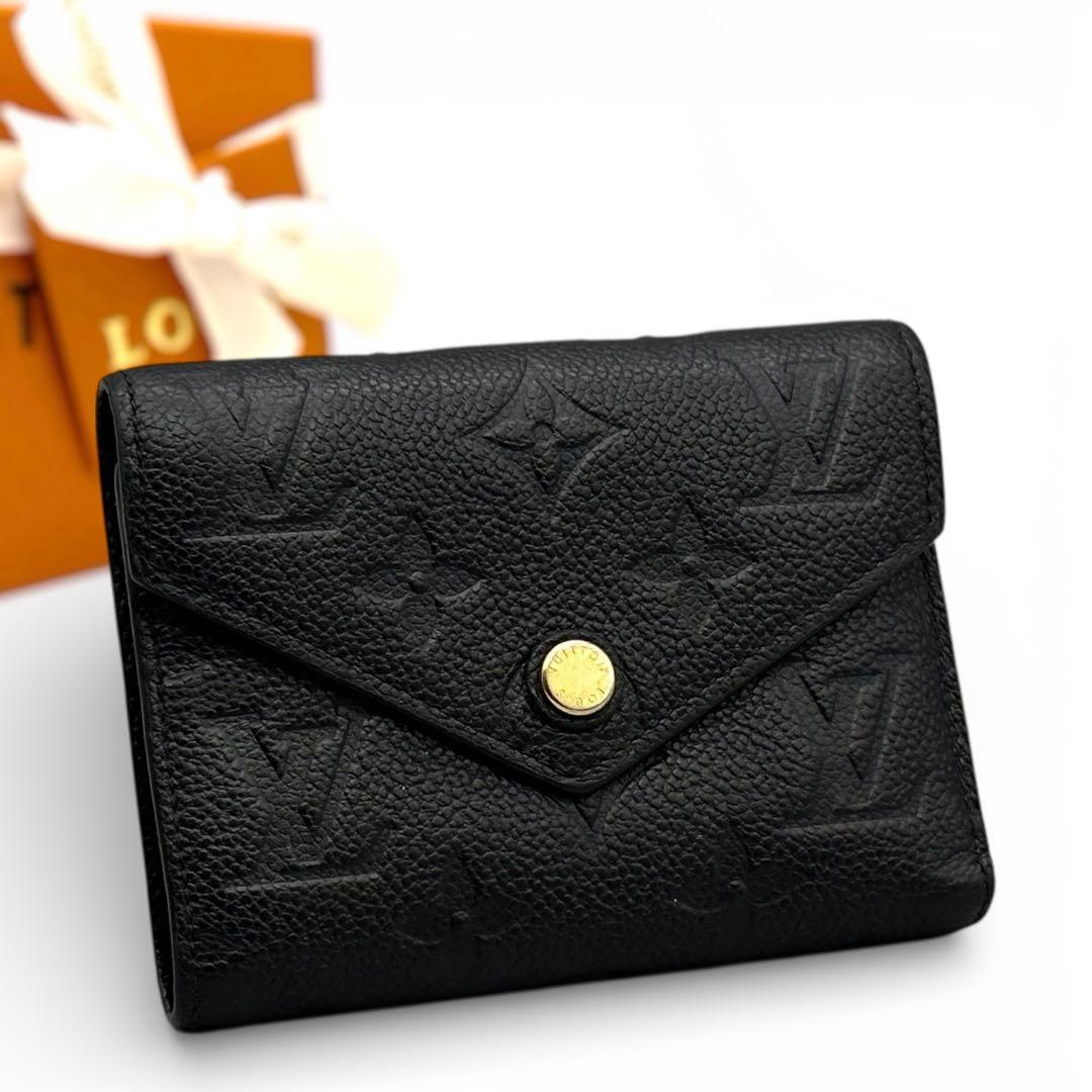 ルイヴィトン　アンプラント　ポルトフォイユ　ヴィクトリーヌ　三つ折り財布　財布