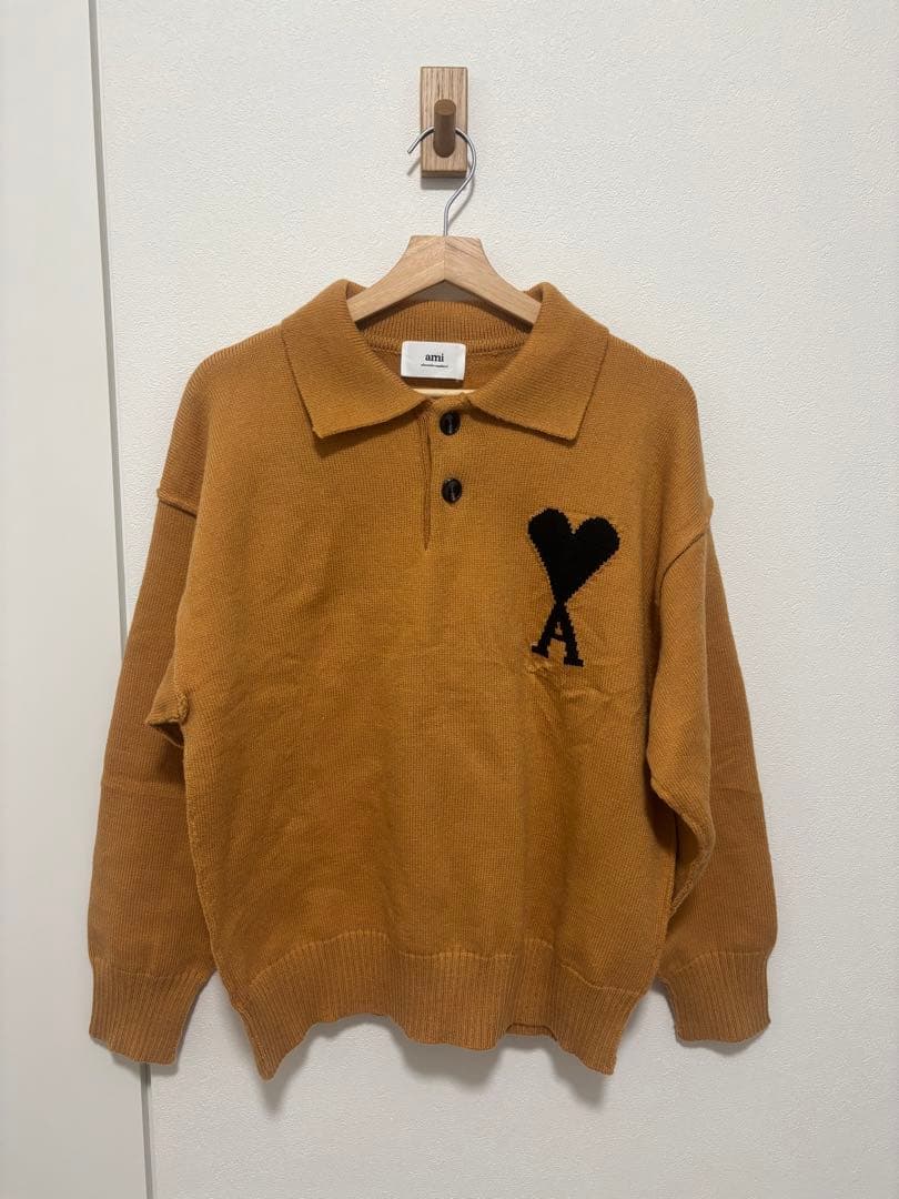 【タグ付き】AMI PARIS ポロセーター　Mサイズ