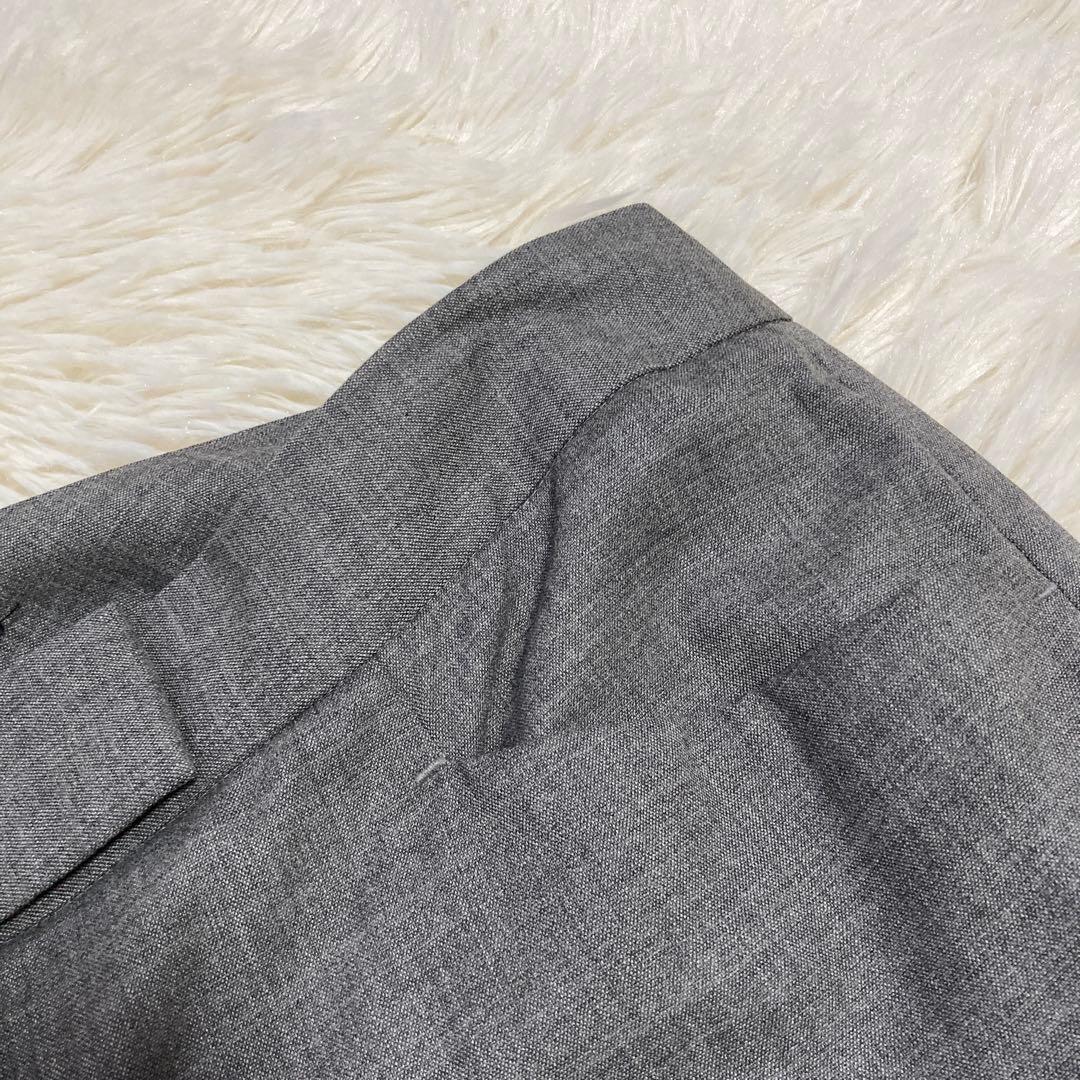 theory セットアップ ノーカラースーツ グレー 2 オフィス フォーマル