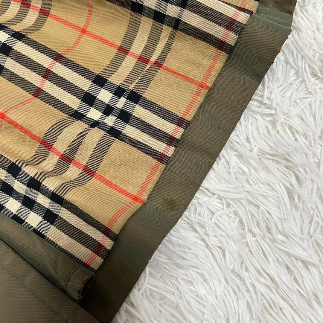 【美品】バーバリー　トレンチコート　ロング丈　タマムシ　メンズ　L相当