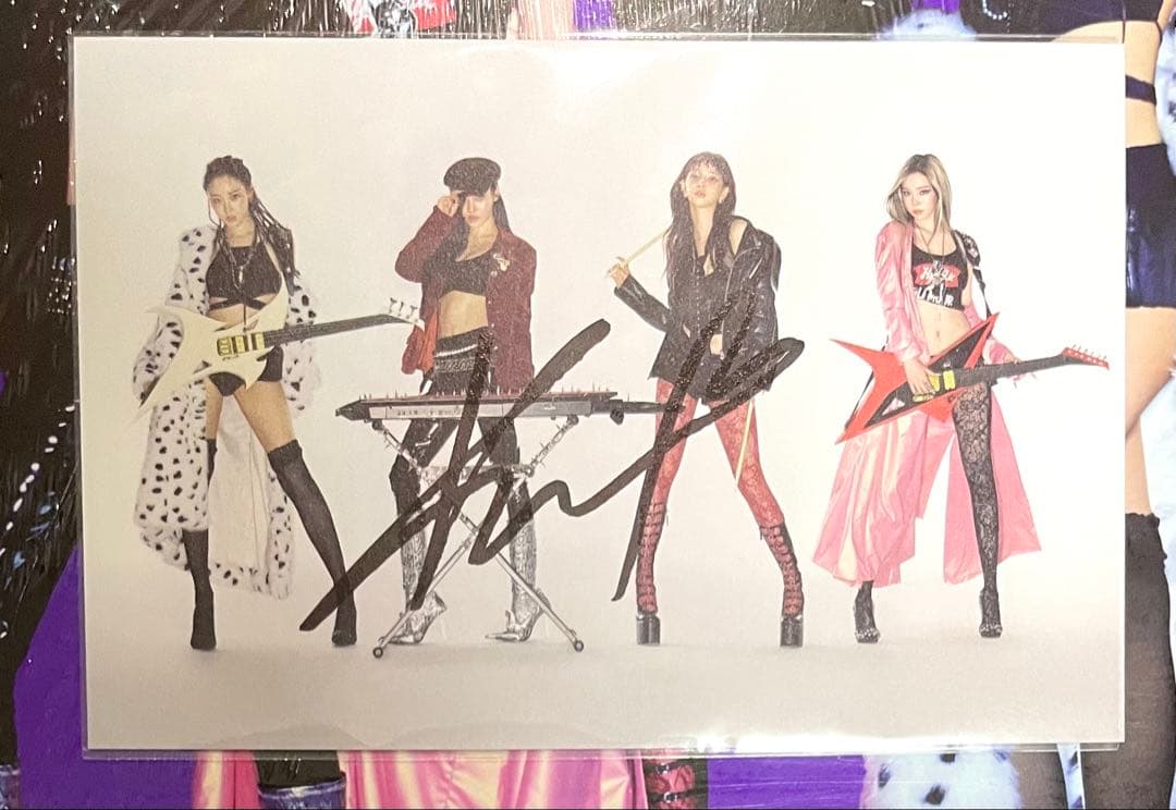 aespa カリナ 直筆サイン ポストカード & アルバム RICH MAN