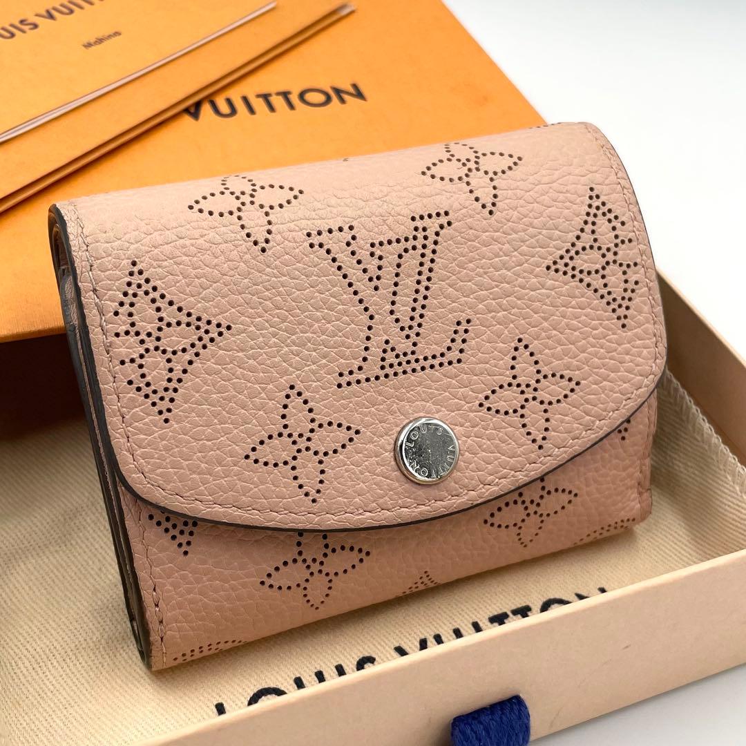 美品★ルイヴィトン　マヒナ　ポルトフォイユ・イリスXS 三つ折り財布　箱・保存袋