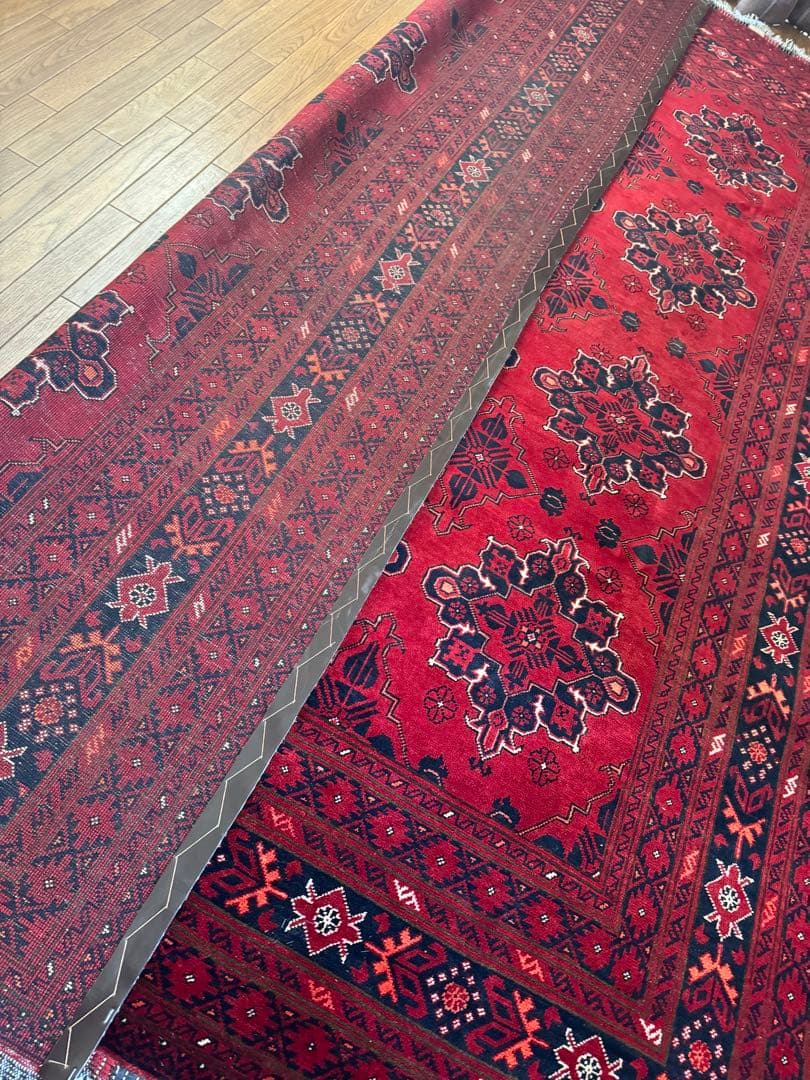 高品質 エルサリ 手織り Khal Mohammadi ラグ