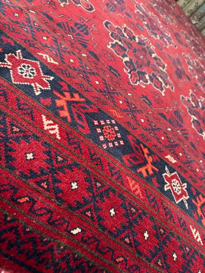 高品質 エルサリ 手織り Khal Mohammadi ラグ