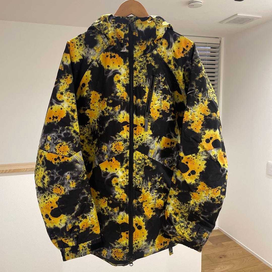 NIKE nike スノーボード用ウェア 黒・黄色・グレー カモフラージュ