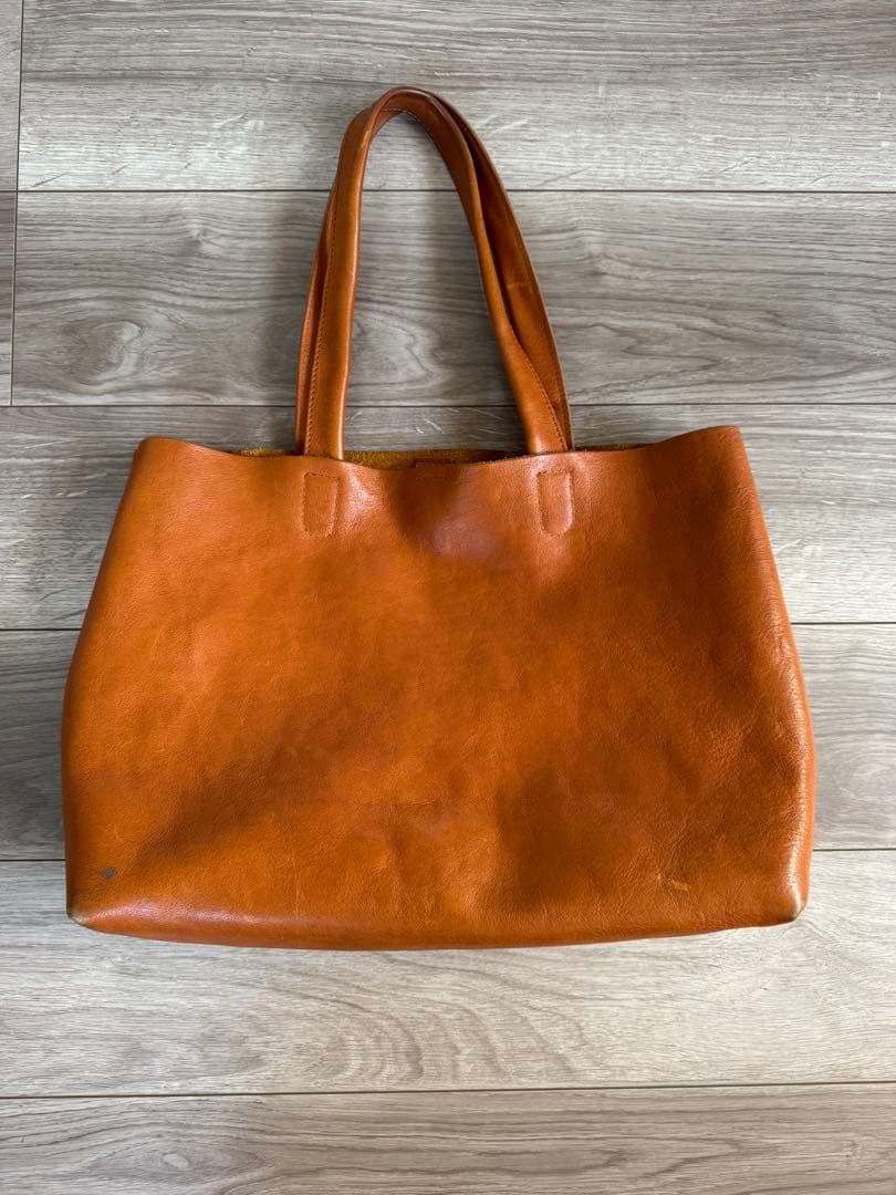 ブラウンレザートートバッグ　SLOW