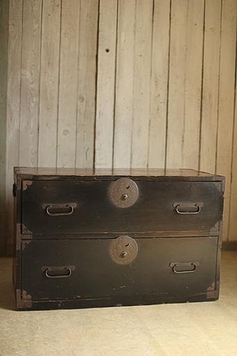 K*o様 丸金具庄内箪笥　2段 タンス　収納　古家具　古民家　時代家具