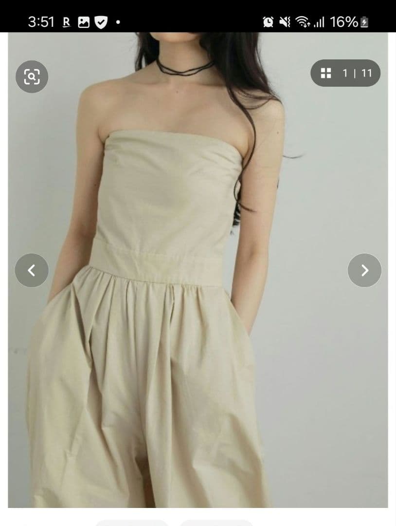 anuke Wide Bare Combinaison　新品未使用