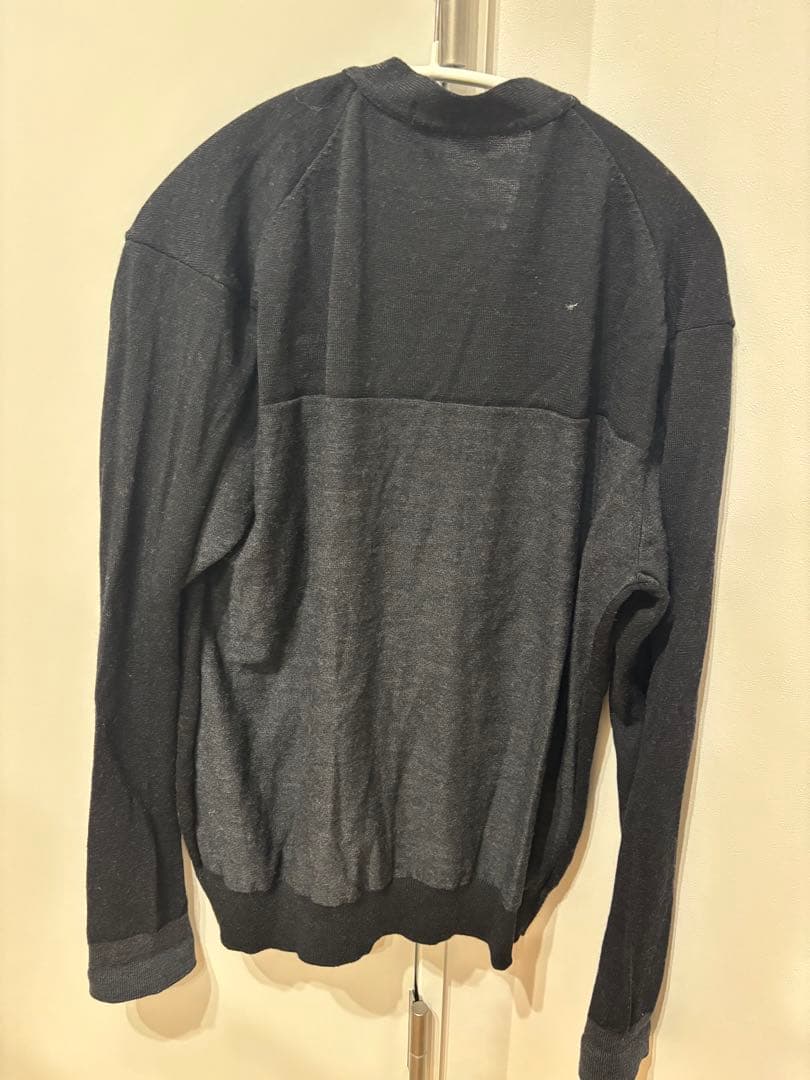 issey miyake men カーディガン　黒