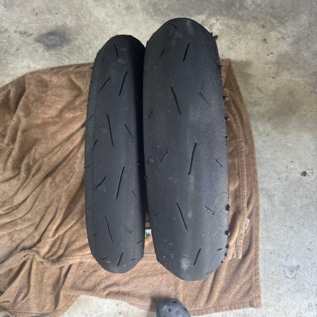 DUNLOP KR410 中古　前後セット　110 140