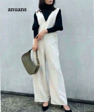 新品未使用　アニュアンス　フロントデザインオールインワン　フリーサイズ