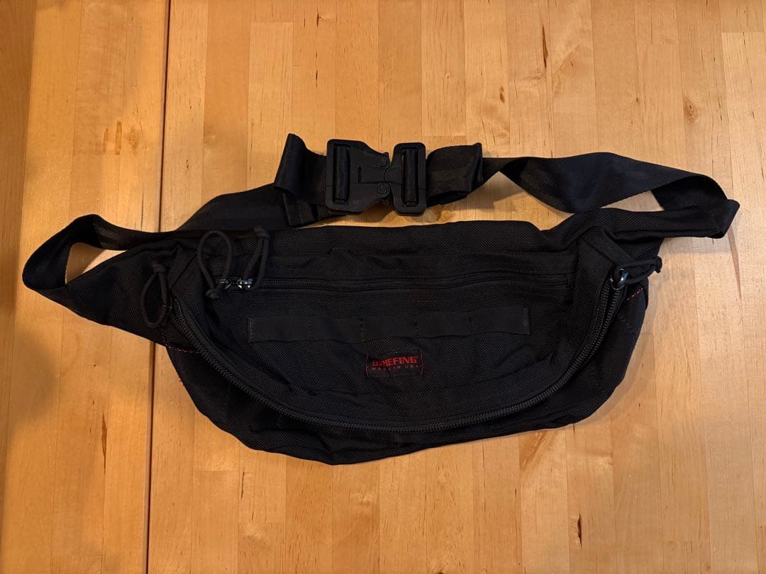 BRIEFING ブラック ウエストポーチ