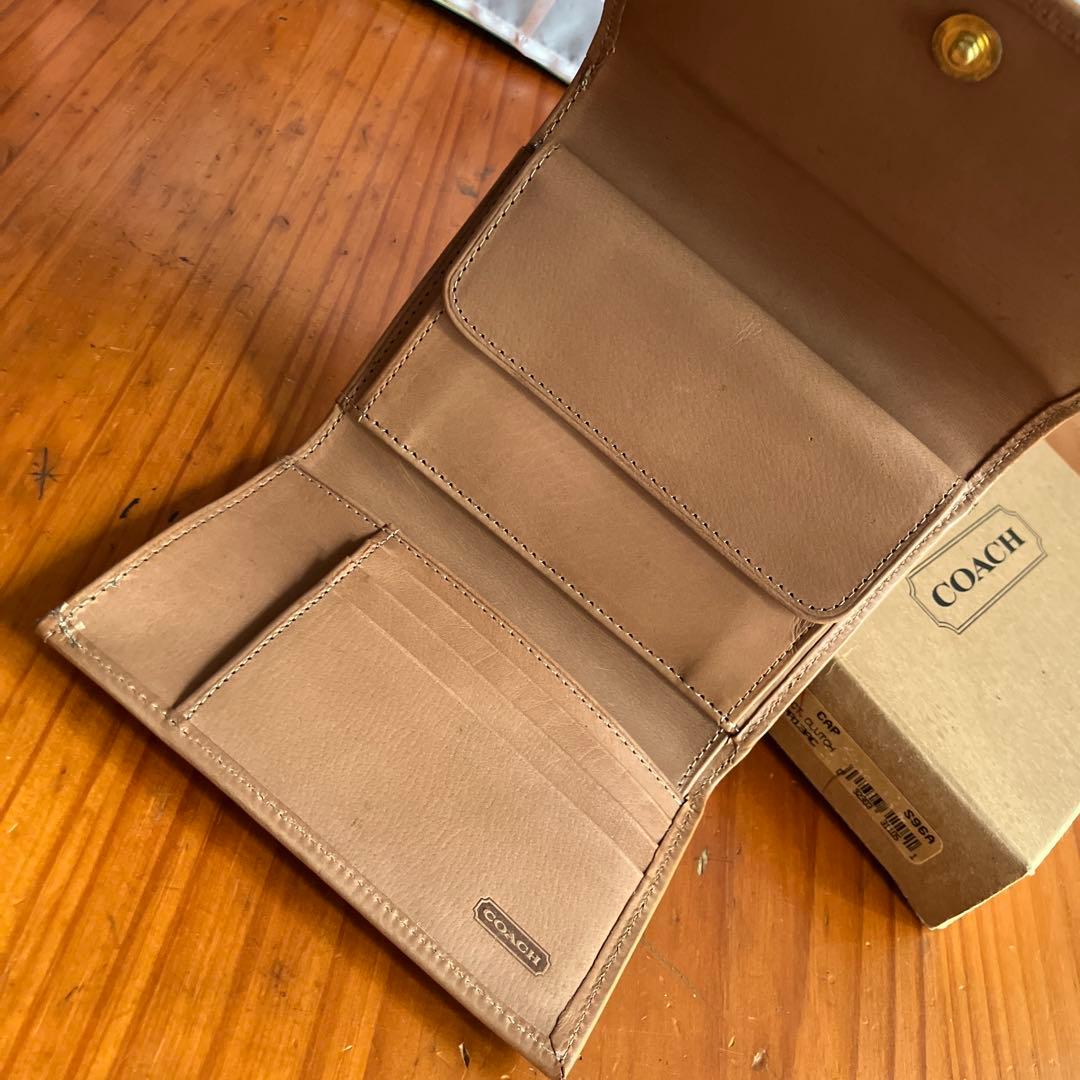 オールドコーチvintage コーチ　三つ折り財布