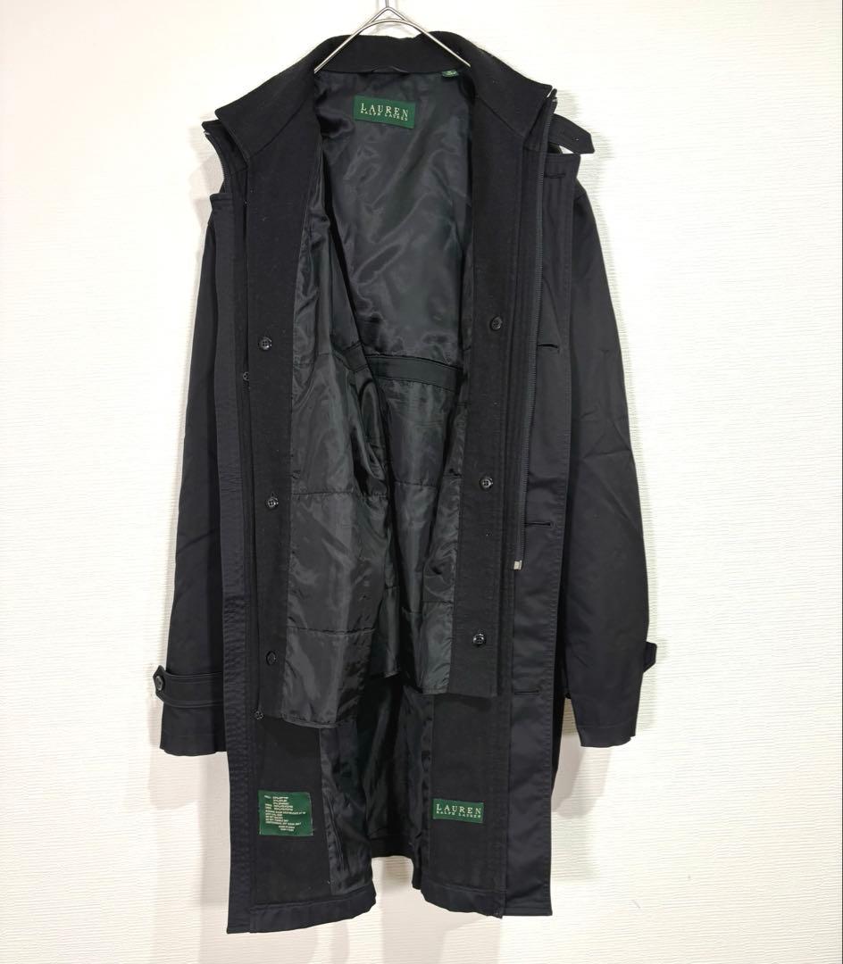 ローレンラルフローレン【M】ステンカラーコート ライナー付き アウター