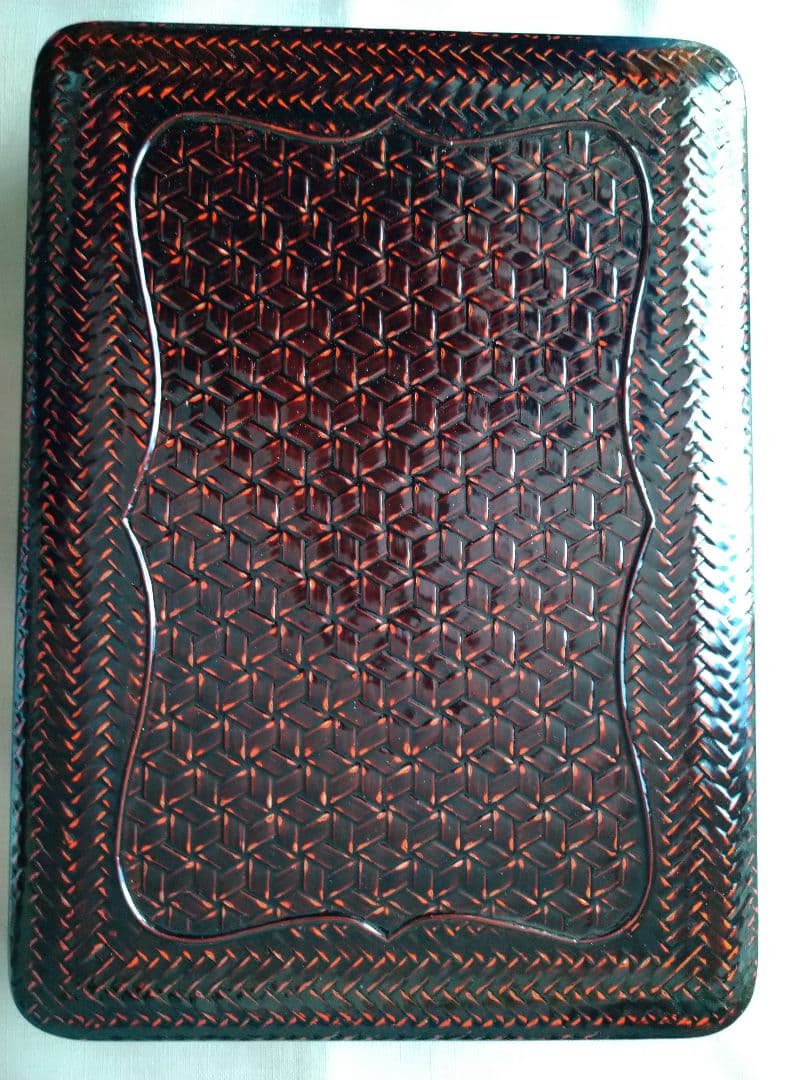 らんたい漆器　文箱　書類入れ　福岡特産　井上らんたい漆器