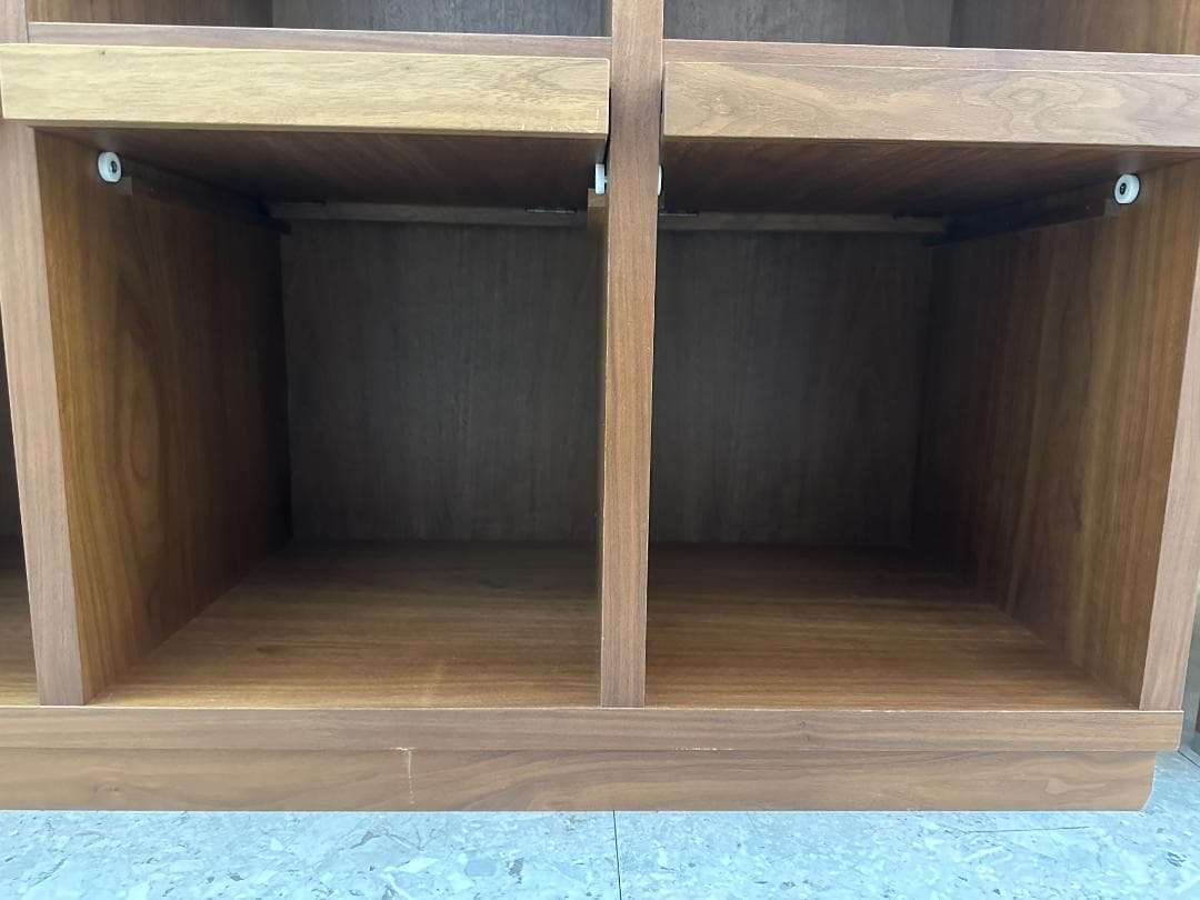 MASTERWAL マスターウォール コローバレコードラック 4列2段 ブラウン