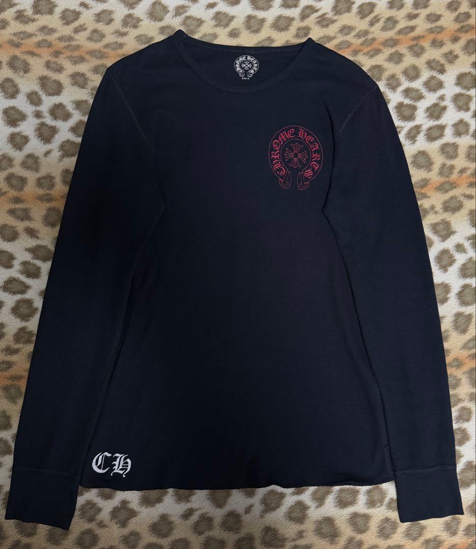 【希少】クロムハーツ フローラルクロスモチーフ サーマル　長袖カットソー