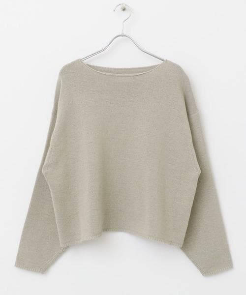 ■新品■かぐれ（kagure） コットンテープヤーンボートネックニット