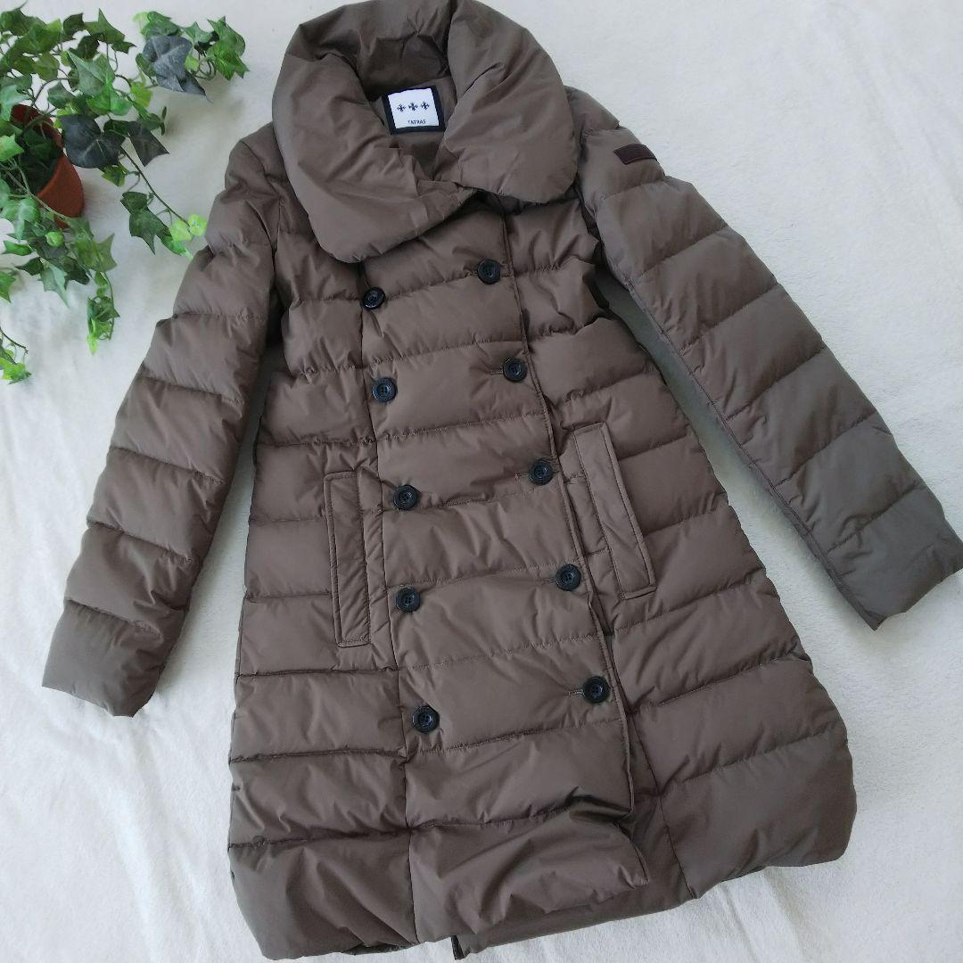 【美品 L】TATRAS タトラス 最高級 ダウンジャケット ベージュコート