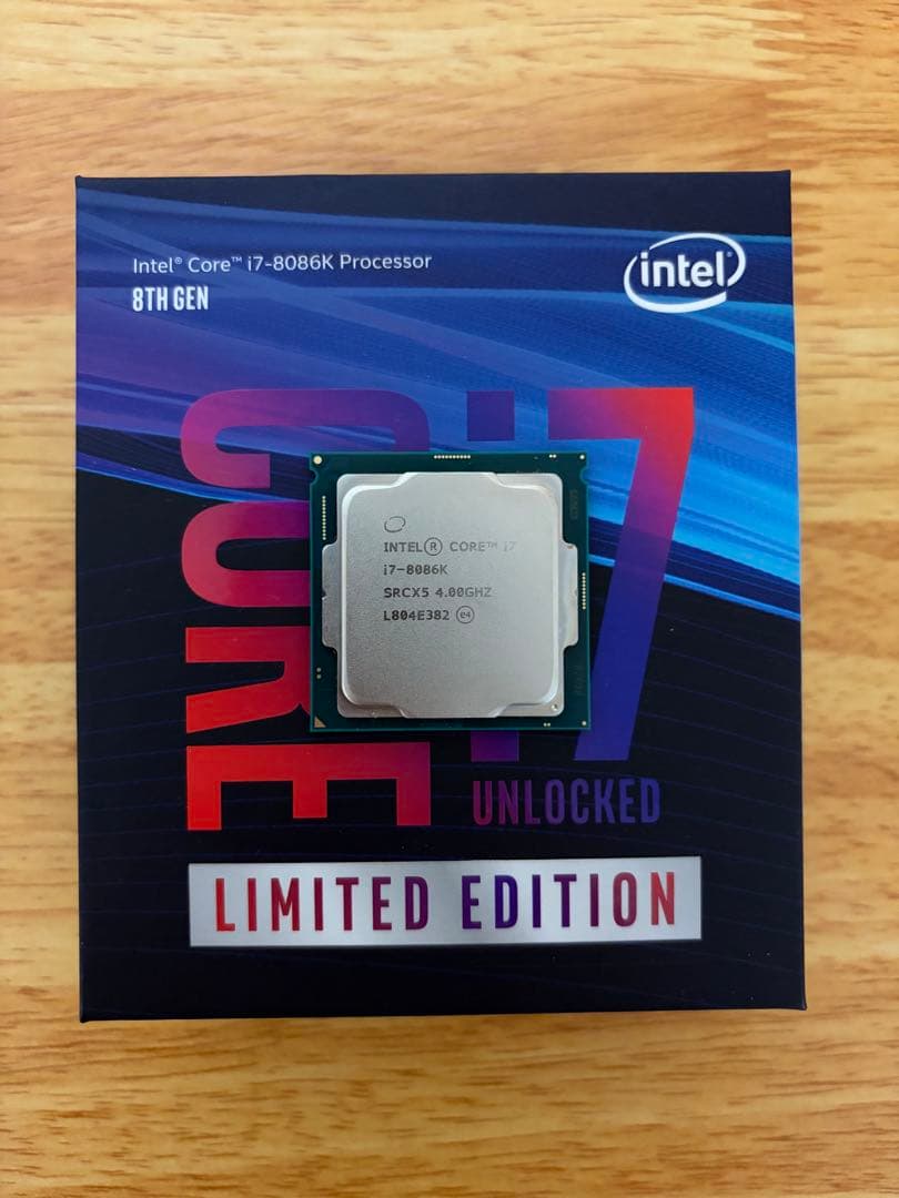 【限定版・箱有】Intel Core i7-8086K プロセッサー 40周年
