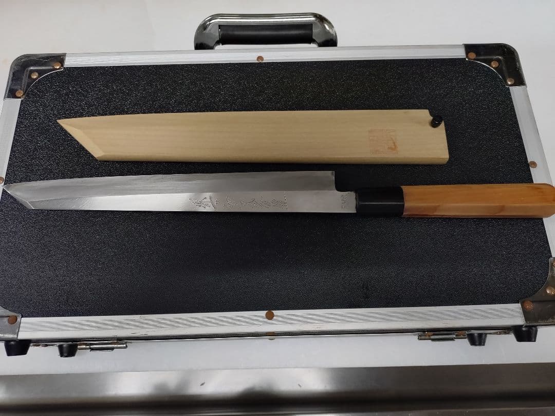 a*a様 柳刃包丁　堺一文字光秀　本鍛錬　27㎝　青波打