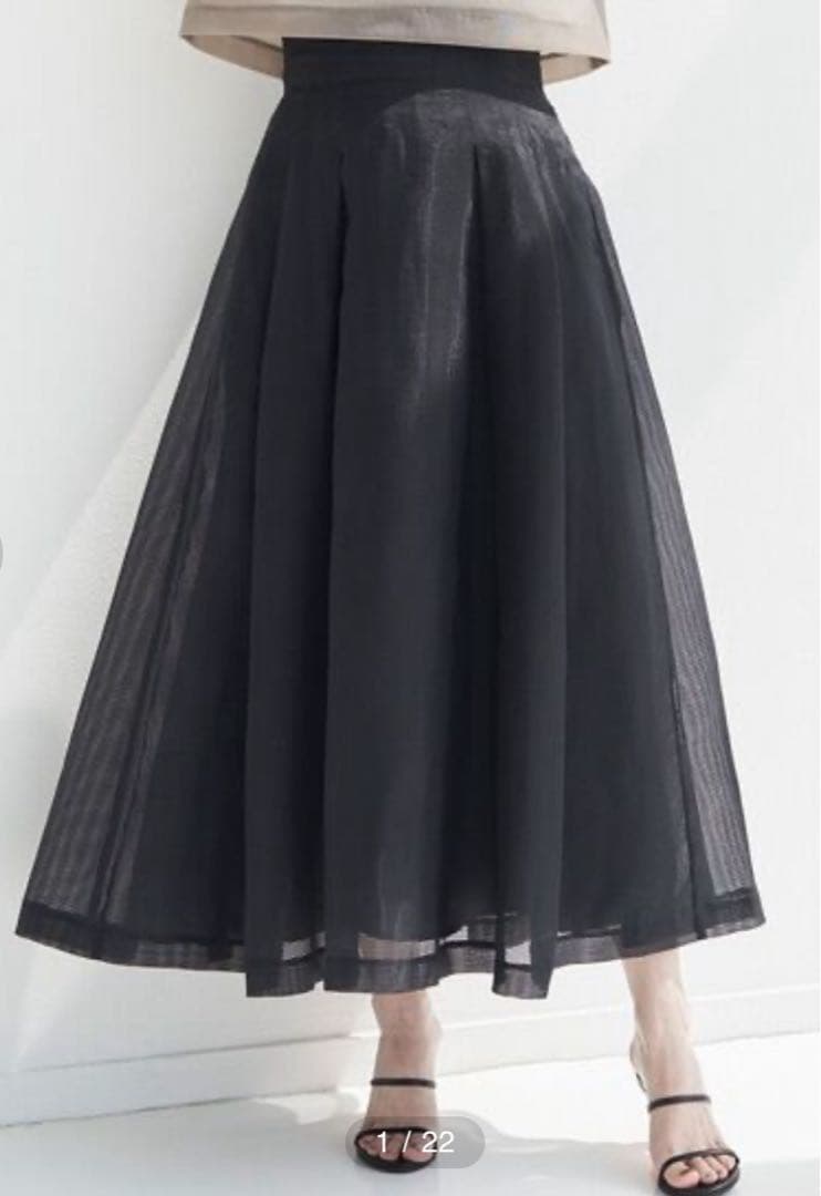 完売品FUJIKO×ELENDEEK 2WAYSHEERCHECK FLARED