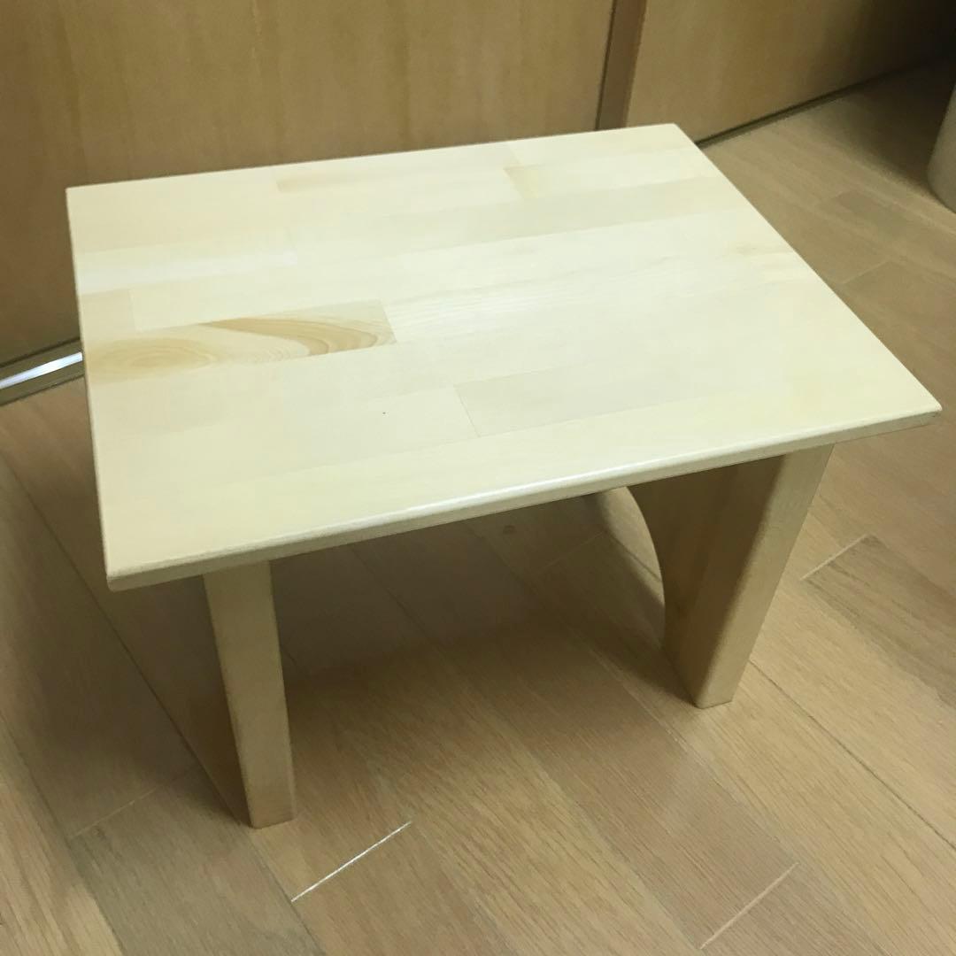 木製　踏み台　スツール　ロースツール 花台