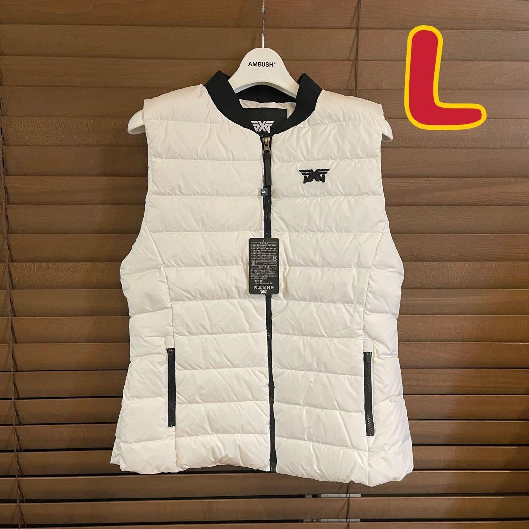 【白L】PXG ゴルフ レディース トップス ダウンベスト