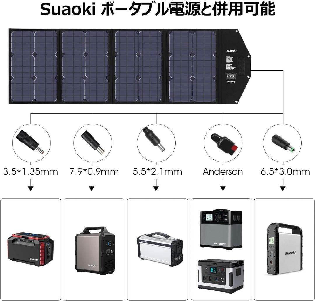 【完動品】suaoki（スアオキ）ソーラーパネル SCB-100
