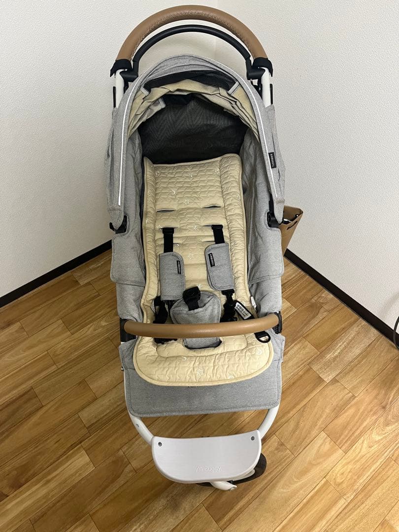 グレー ベビーカー ポリエステル製