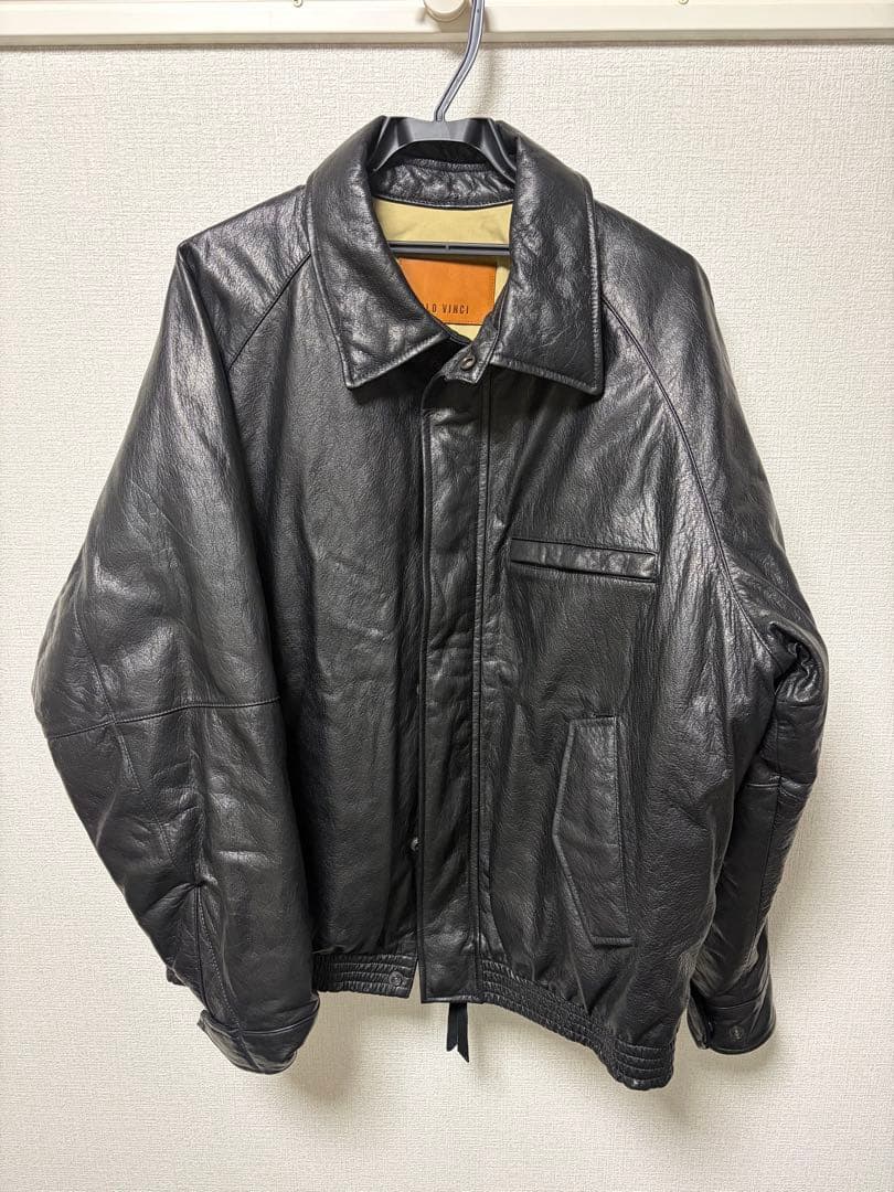 PABLO VINCI レザーダウンジャケト02