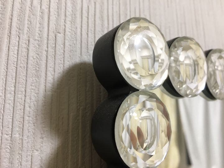 新品 素敵三面鏡 クリスタル キラキラ 女優ミラー 店舗 エステサロン 姫系
