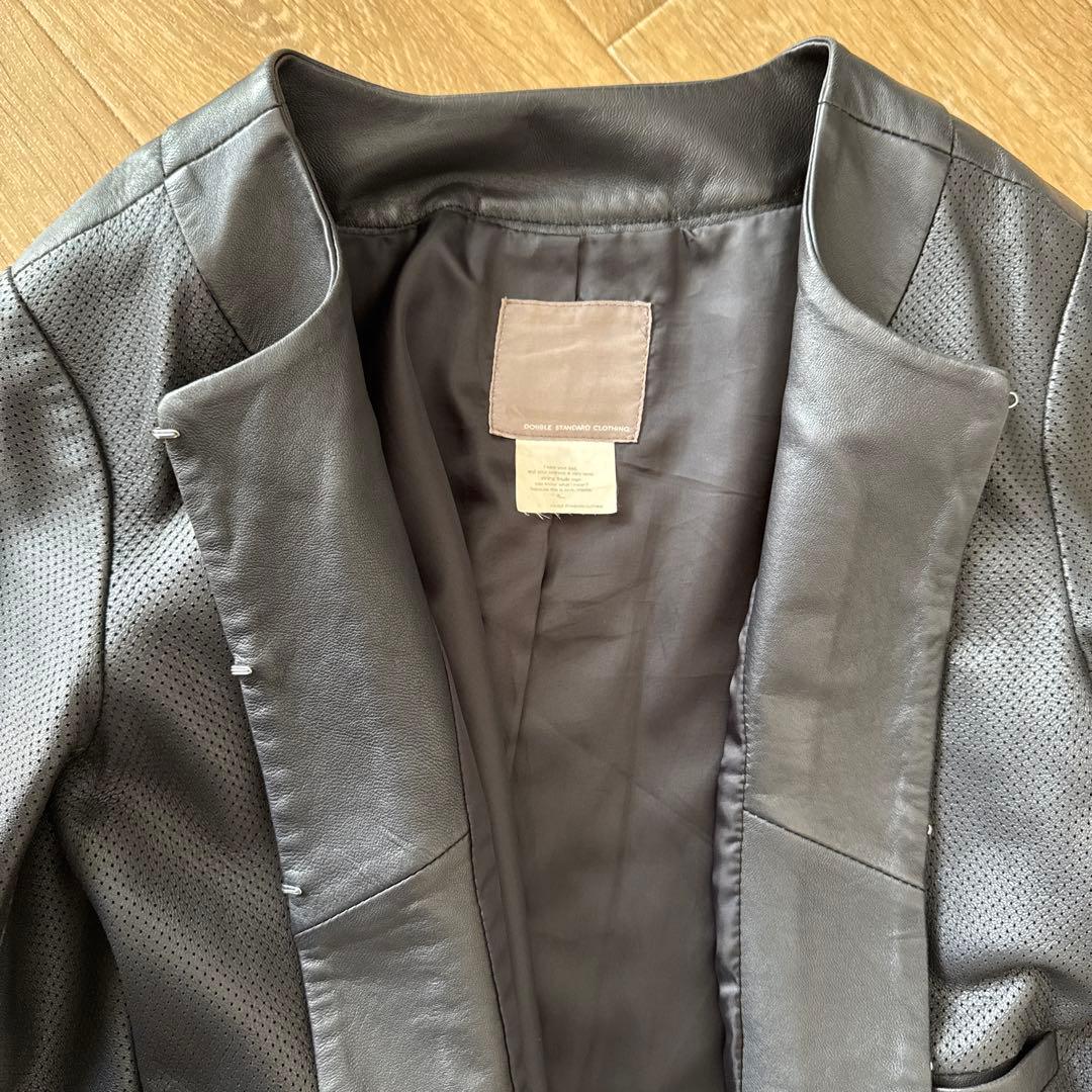 DOUBLE STANDARD CLOTHING レザージャケット　ブラック