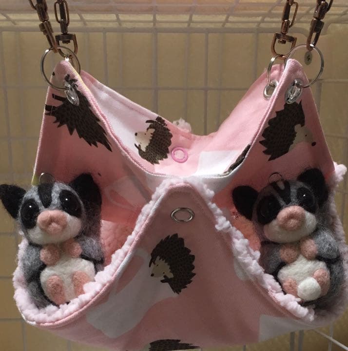 モモンガハウス(ハリネズミ・マグ)  ボアピンク 2050円