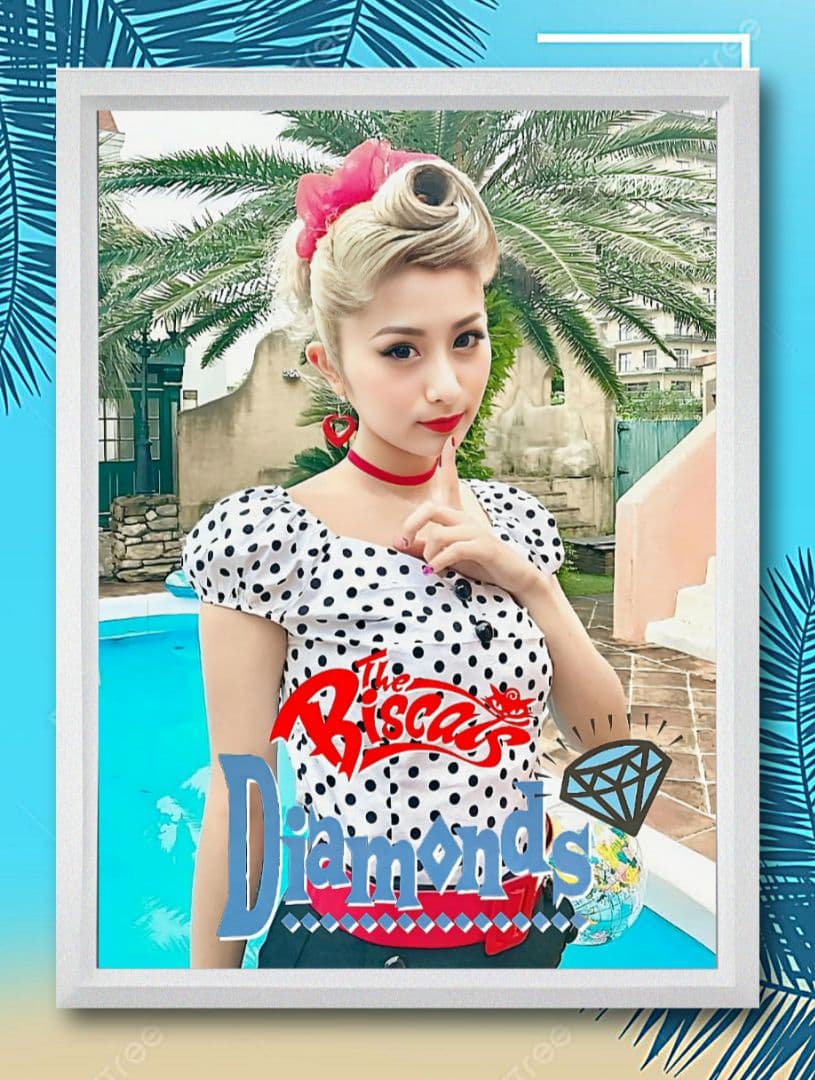 ザ・ビスキャッツ 青野美沙稀【A4サイズ写真ポスターフレーム付き３点セット】