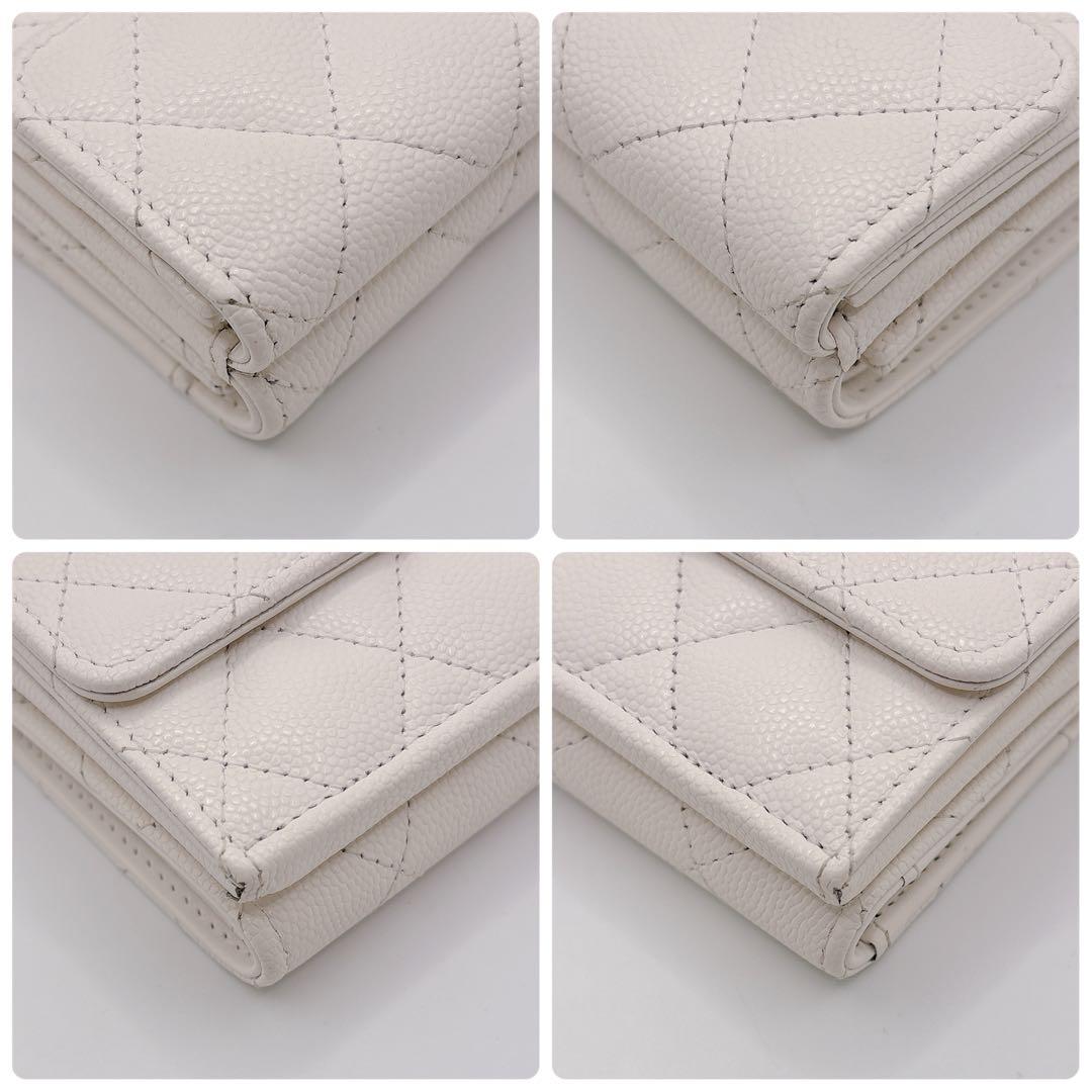CHANEL シャネル キャビアスキン マトラッセ スモールフラップウォレット