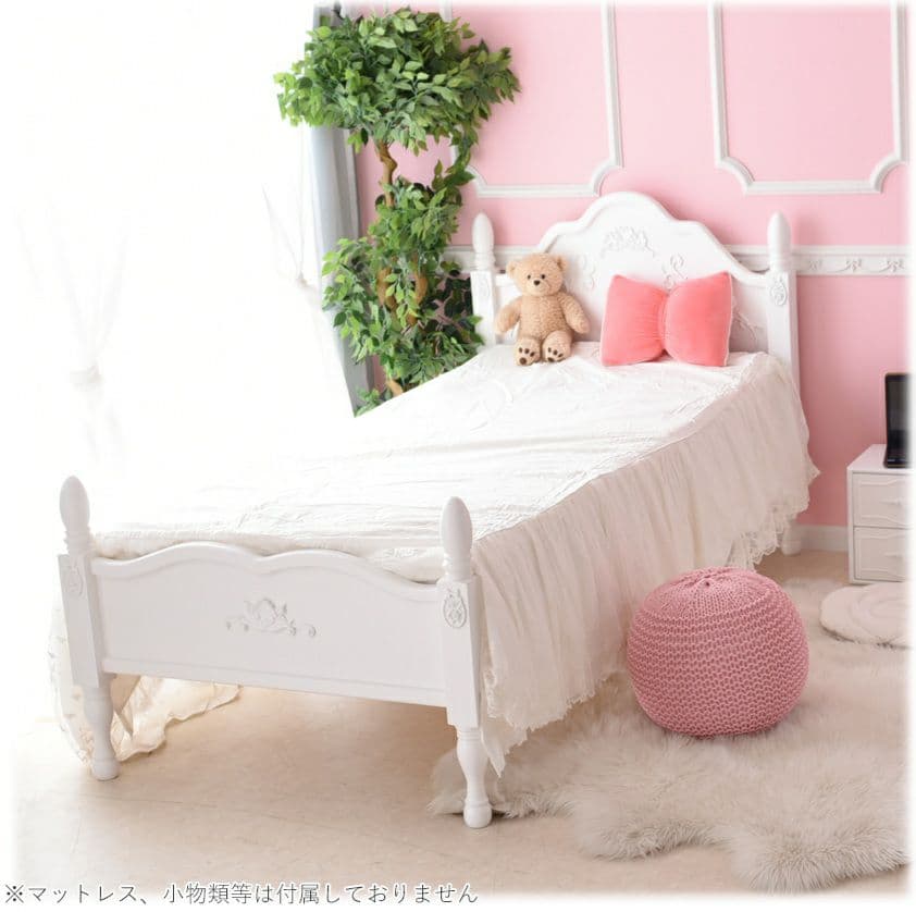 要問い合せ♥️子供～大人女子まで♥️癒される♪ロココ調　プリンセスベッド　2色