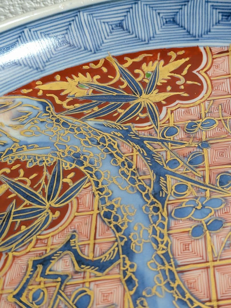 国宝級古代伊万里飾皿松竹梅図