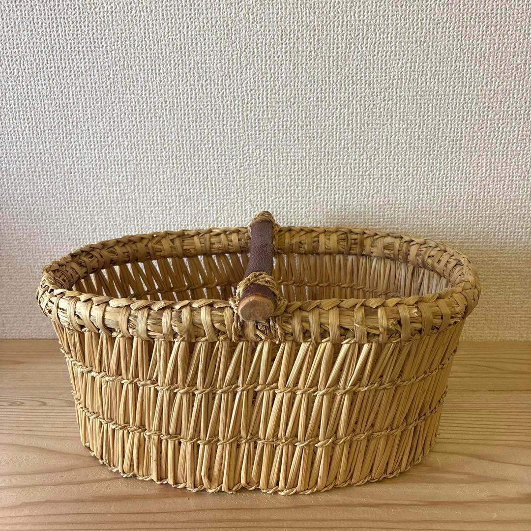 長野県 藁や スズキユカリ りんご籠 小