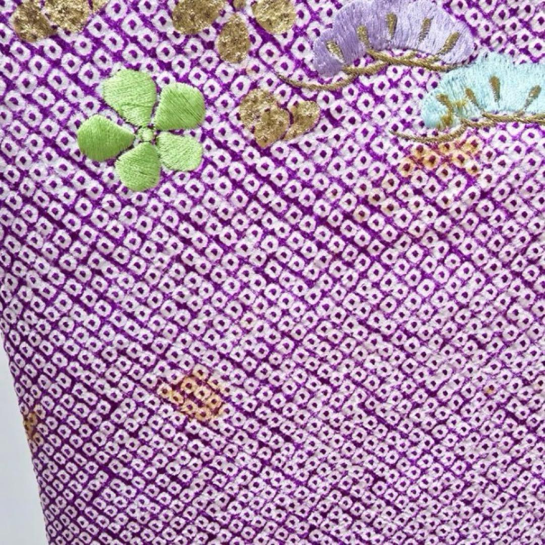 七五三　7歳　正絹　総絞り　着物　フルセット12点　女の子