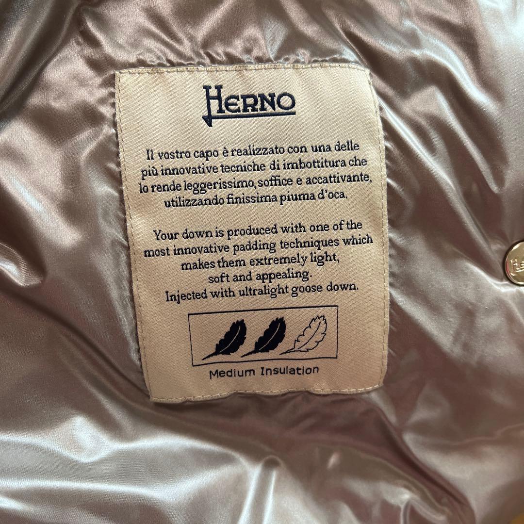 【タイムセール】Herno ヘルノ 超軽量ダウン 44 大きいサイズ