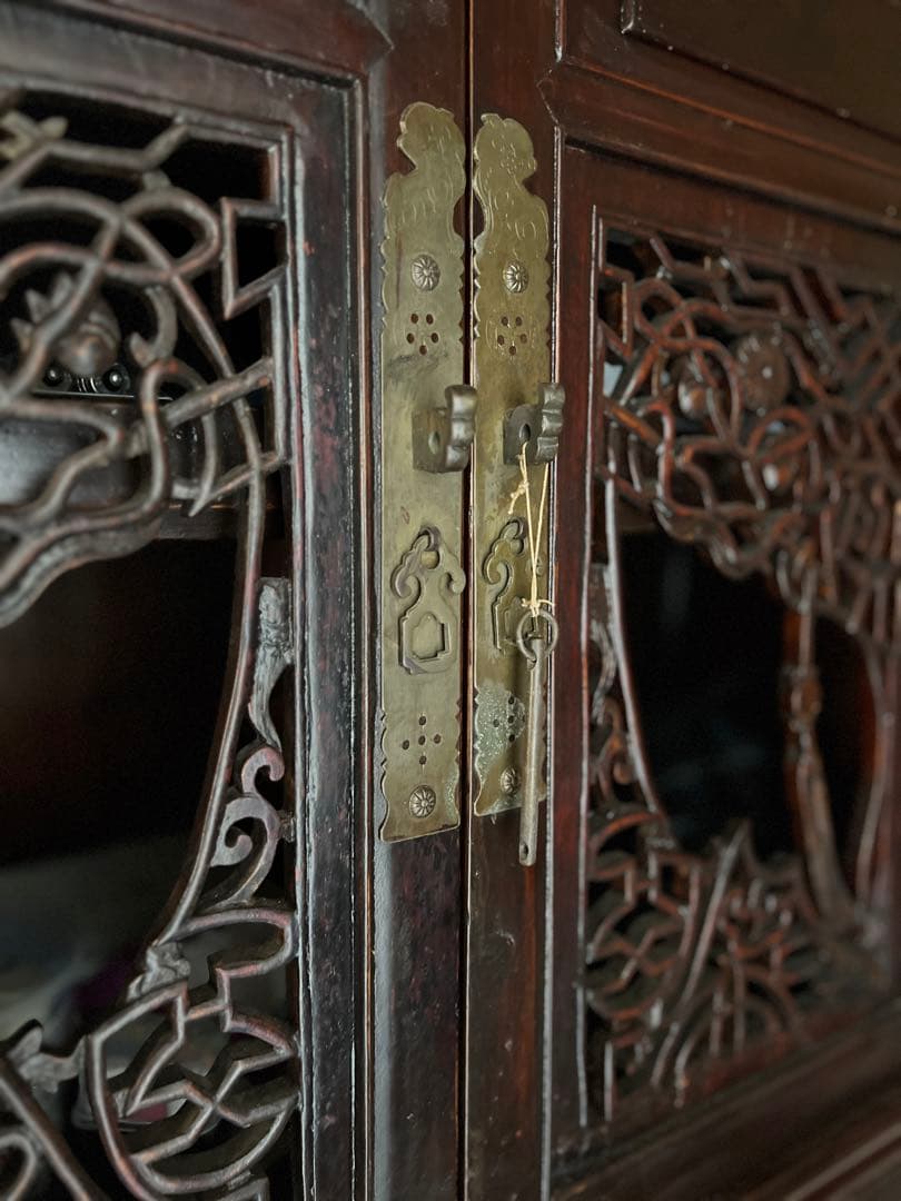 アンティークアジアンシェルフ棚